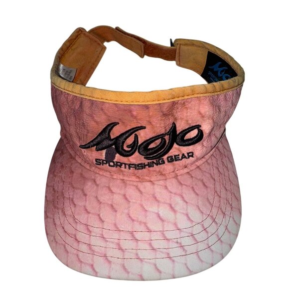 Mojo Sportswear Sun Visor Orange Hat Fishing Logo Athleisure Sporty Adjustable - Picture 1 of 8